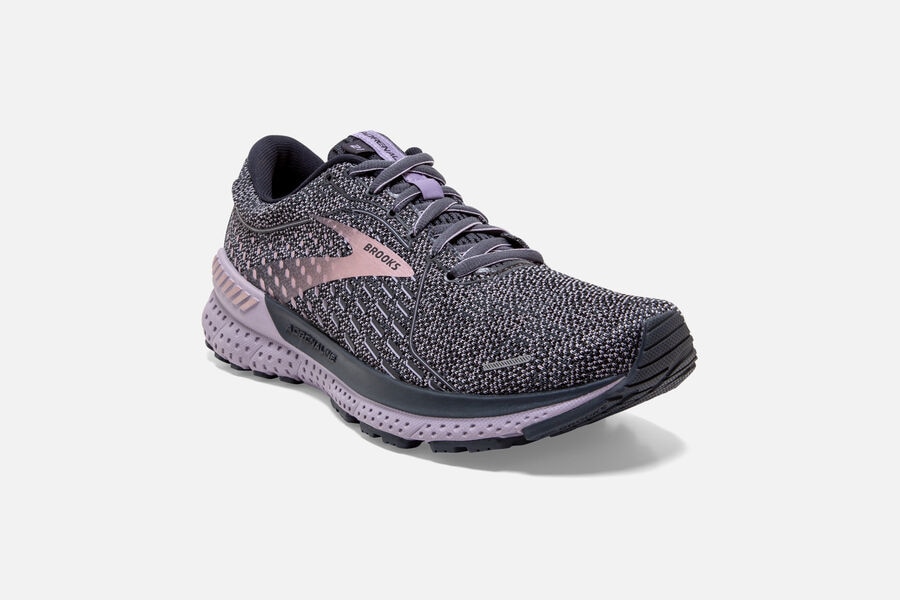 Brooks Israel Adrenaline GTS 21 Road Running Shoes Womens - Purple - RSJ-501897